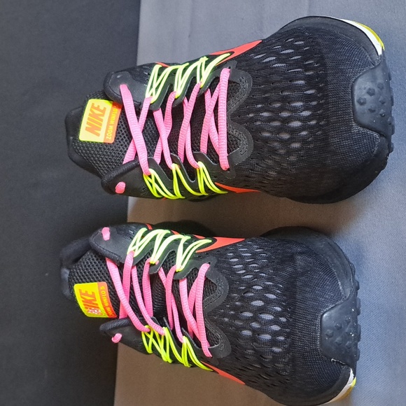 Nike Zoom Winflo 5 Running Shoes Mens Size 10 Neon Black Swoosh Logo Sneakers - Picture 3 of 9